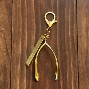 Anthropologie Wish Bone Keychain